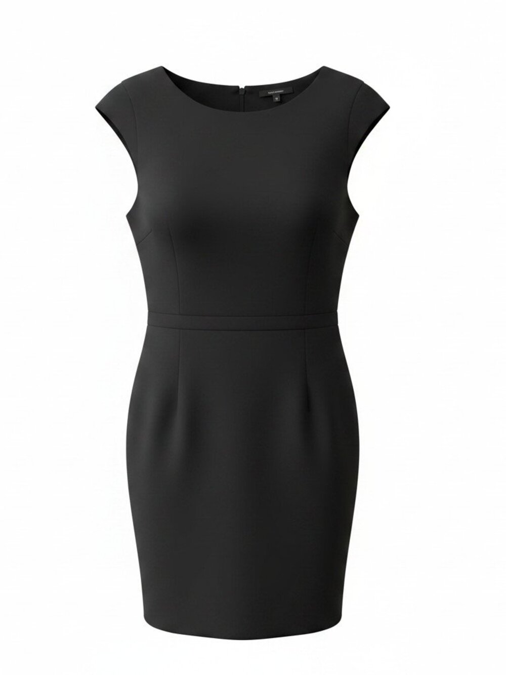 Theory Black Cap Sleeve Tailored Dress 10